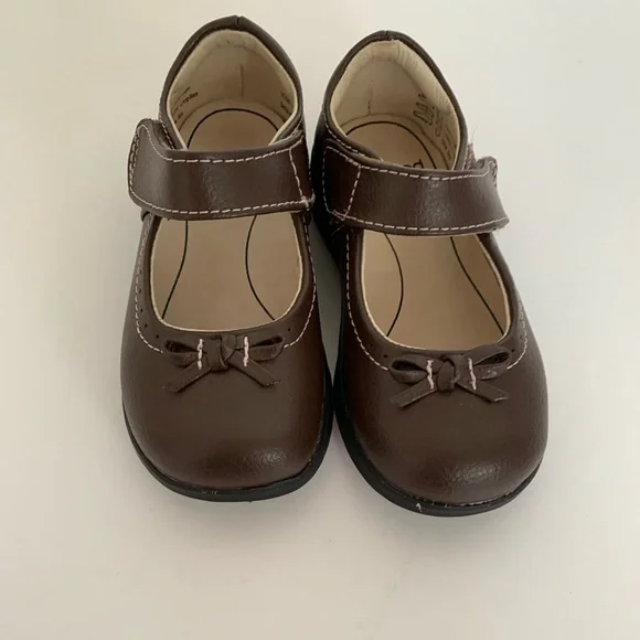 New! Pediped Flex Mary Isabelle Shoes- brown size 24 is 7.5-8 - Picture 4 of 5